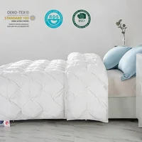 Peter Khanun White Goose Down Filler 3D Bread Duvet/Quilt/Comforter Winter Thick Luxury Blankets 100% Cotton Shell 015 2