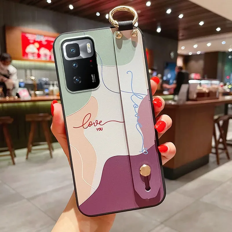 SoCouple Soft Silicone Wrist Strap Case with Phone Holder
