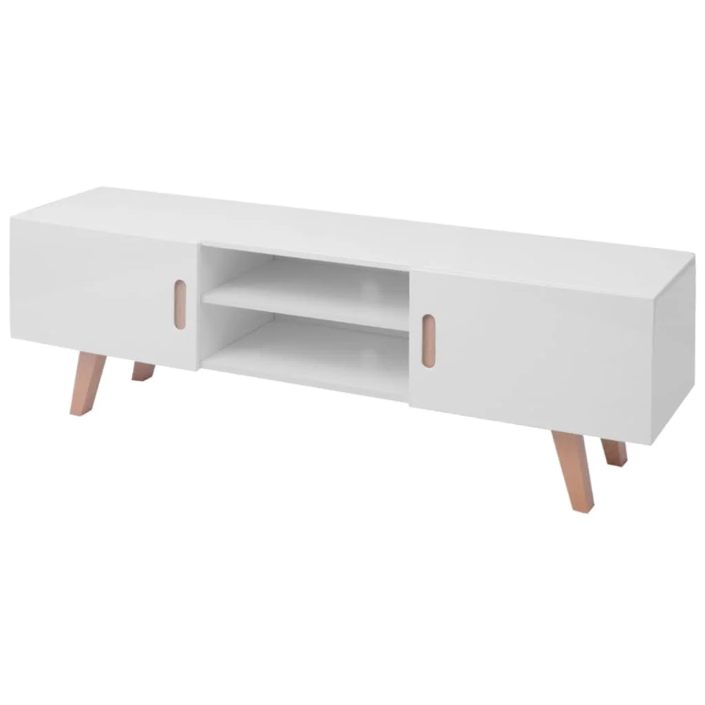 Mobile Tv Mdf 150X35X48,5 Cm Bianco Brillante