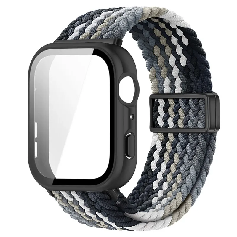 Braided Nylon Strap with Magnetic Buckle and Protective Screen Cover