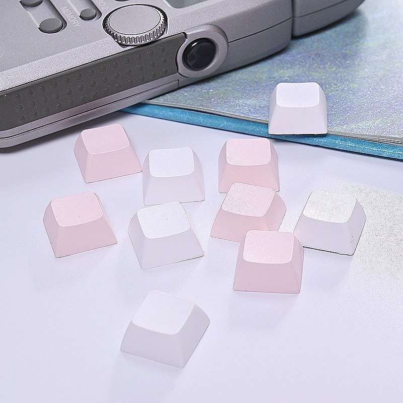 

10PCs PBT Blank DIY Keycap Mechanical Keyboard Installation 1U XDA Profile Keycap Set for MX Switches