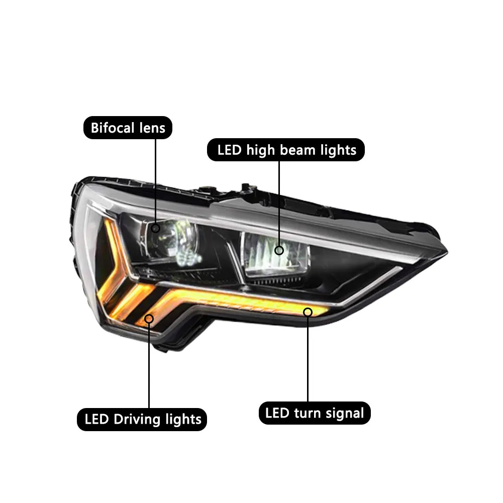 週末値下げ　アウディQ3左ヘッドライト 39-471☆LED F3 AUDI Q3☆左ヘッドライト 83A.941.033.A