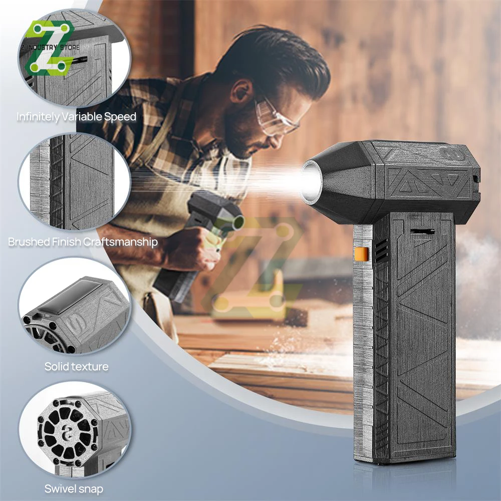 

Высокоскоростной Турбовентилятор 130000 об/мин, 52 м/с, бесщеточный двигатель, авиационный Турбовентилятор из алюминиевого сплава для очистки рабочего стола, наружного сгорания