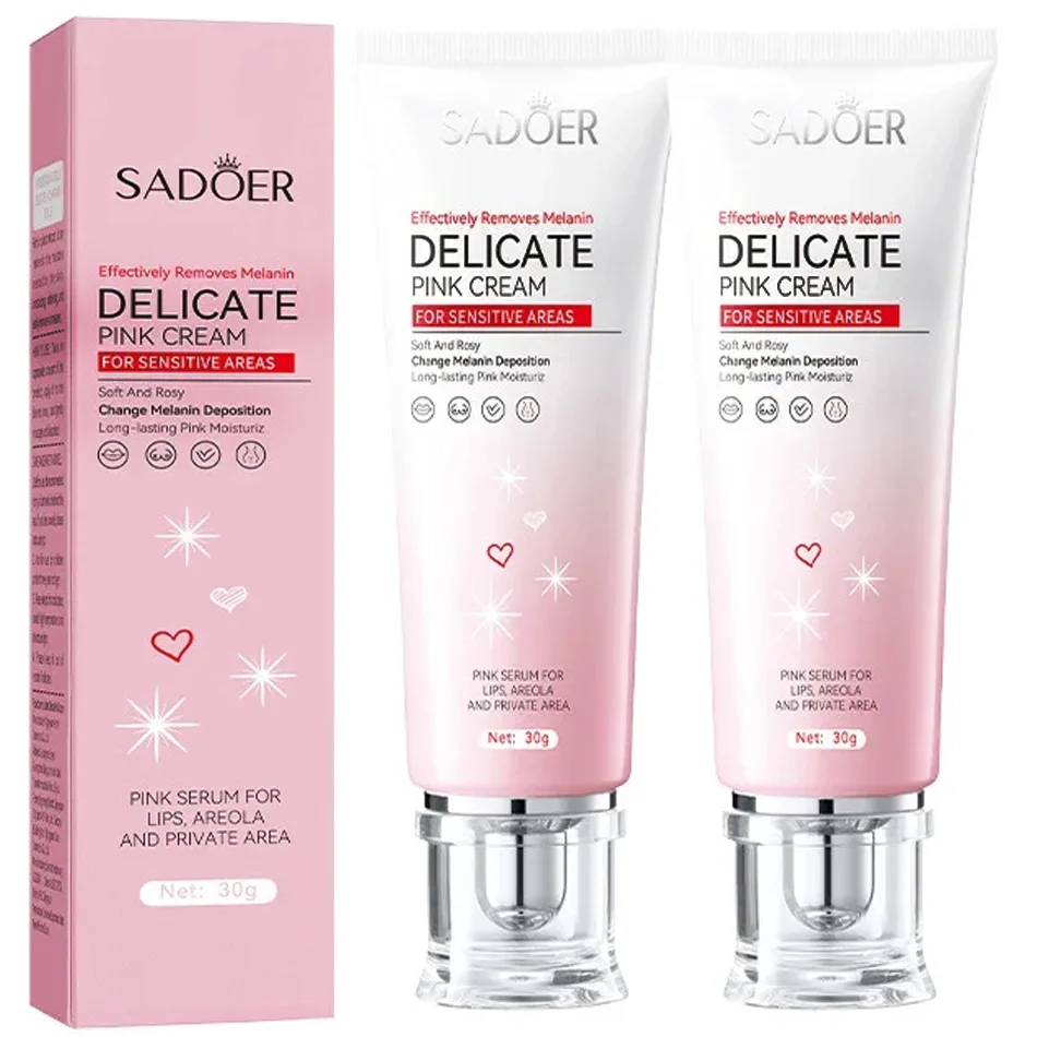 Body Cream 2pcs Lighten Melanin Pink Underarm Knees Inner Thighs Bleaching Cream Moisturizing Brightening Skin Care