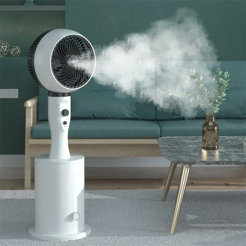 Fresh Air FanWater-cooled Spray Humidifying Air Circulating Fan Electric Fan Office Mute Large Wind Floor Fan 50 3D Printing Whi