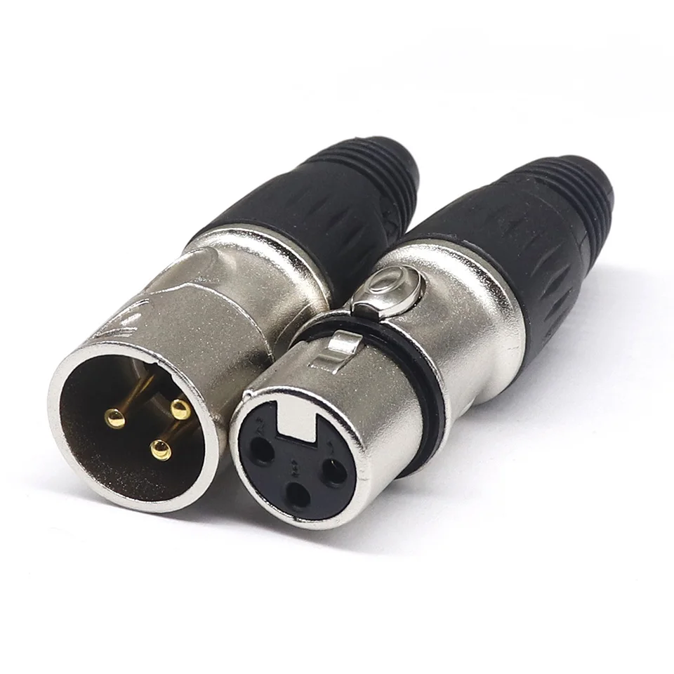 fêmea microfone conector, canhão terminal de cabo