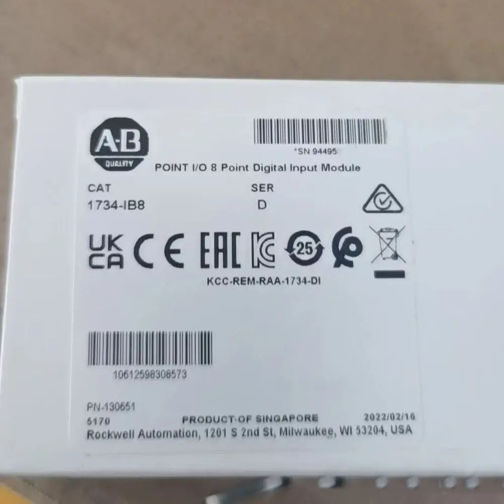 

2022 New Factory Sealed 1734-IB8 SER D 8 Point Digital Input Module 1734IB8