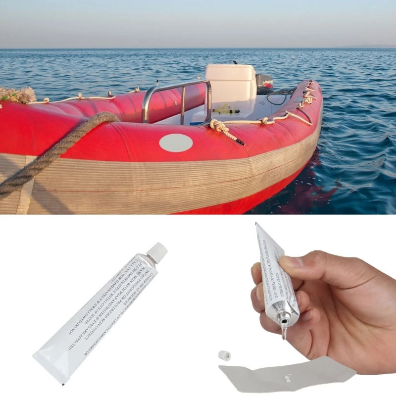 Colle Spéciale PVC - Réparation De Bateaux Gonflables, Kayaks, Piscines, Tentes - Résiste à L'eau Salée Et UV - 30 Ml