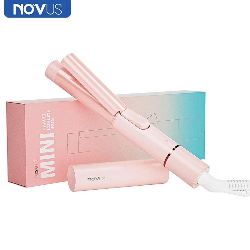 

NOVUS Mini Curling Iron for Short Hair Ceramic Travel Curler Wand 160°C Constant Temperature Professional Small Crimping Iron