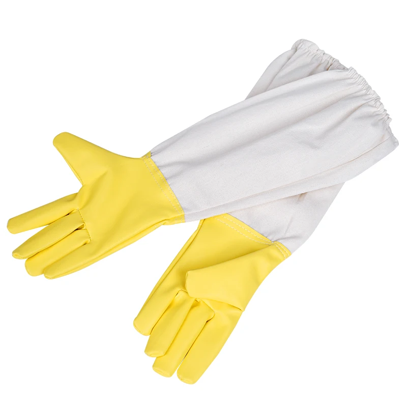 Beekeeper Prevent Beehive Tools Stab Resistant Gloves Beekeeper Gloves Protective Sleeves Professional Anti Bee for Apiculture