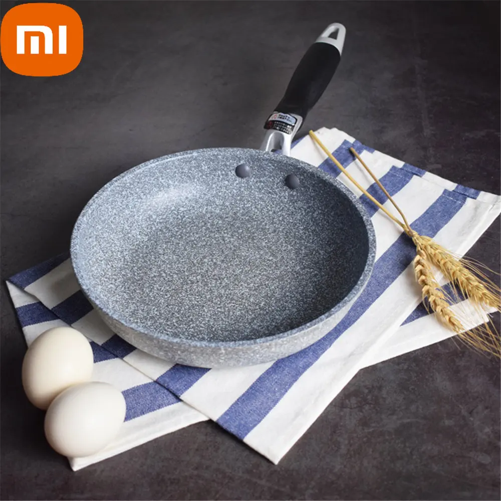 

Xiaomi 28cm Non-stick Frying Pan With Lid Wok Skillet Cauldron Cooking Pots Induction Cooker Pancake Egg Gas Stove Kitchen