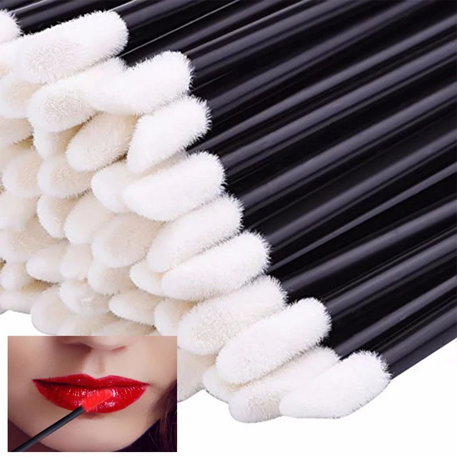 5/50 Pcs Lip Brushes Lipstick Brush Lip Gloss Applicators Eyelashes Makeup Brush Beauty Tool Portable Cosmetic Lipsticks Wands