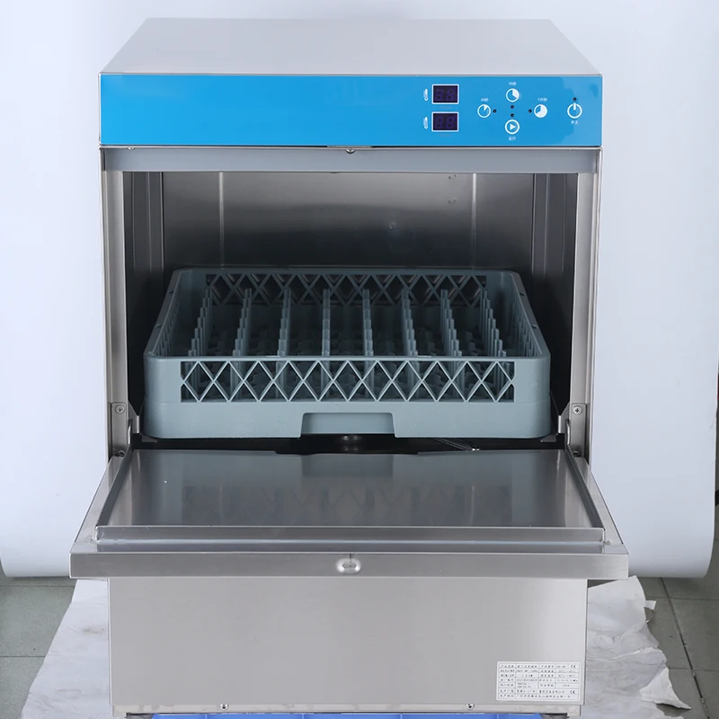 Professional Fully Automatic Commercial Undercounter Dishwasher Stainless Steel Wine Glass Dishwasher For Hotel Restaurant 2