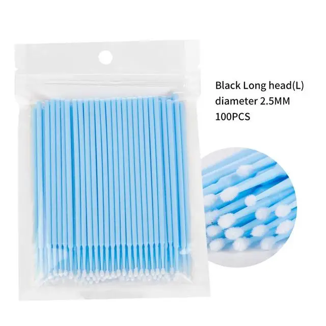 Disposable MicroBrush Eyelashes Extension Individual Lash Applicator Wand Lashes Removing Swab Makeup Tools
