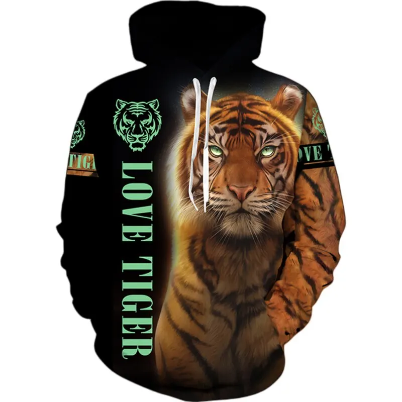 

Fashion Autumn Animal Tiger 3D Print Hoodies Men Women Casual Sweatshirts Long Sleeve Hoodie Pullovers Tracksuit Clothing