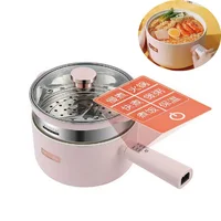 220V Multifunctional Electric Hot Pot Large Capacity Smart Electric Cook Pot Non-stick Home Electric Wok With Steamer 1.8L/2.5L 1