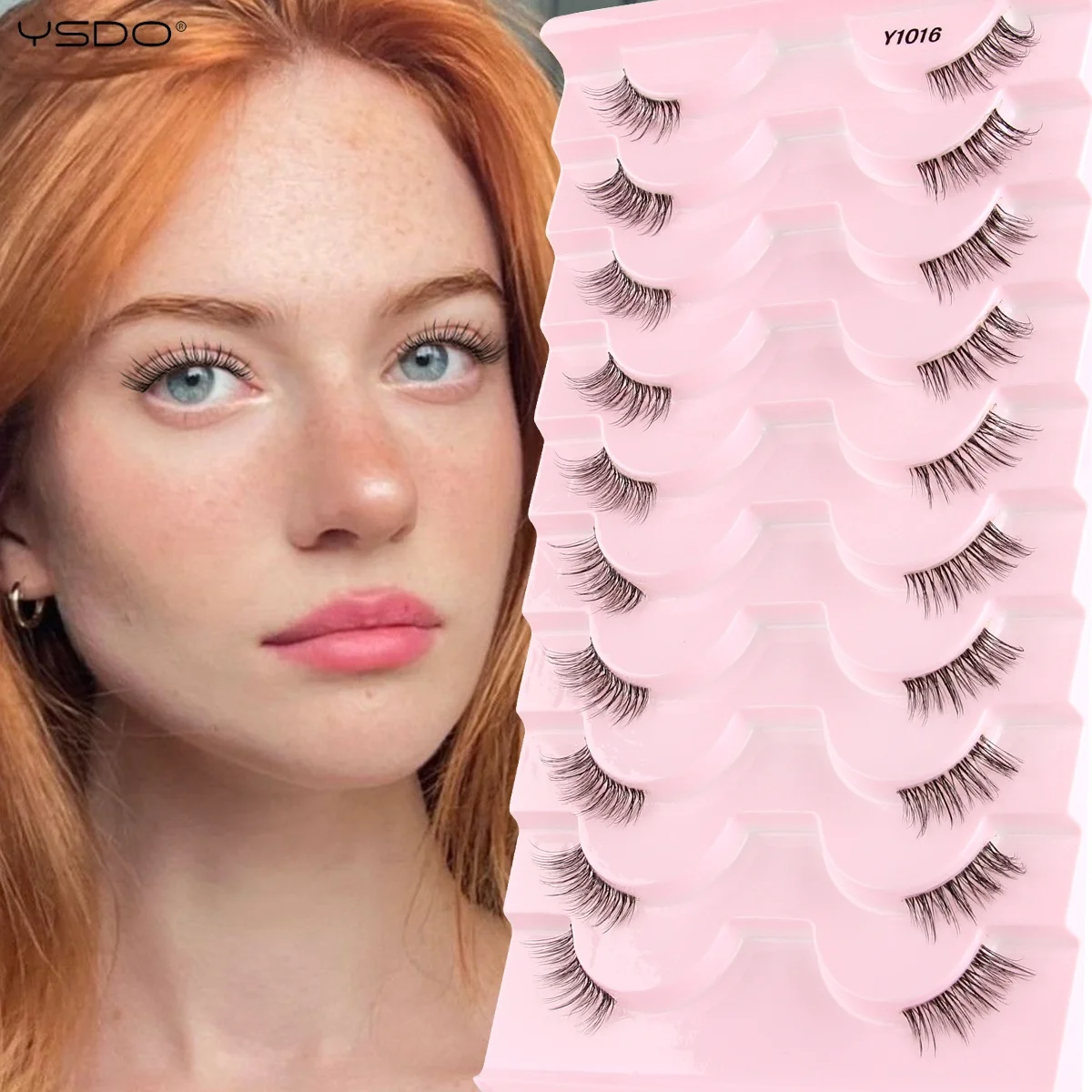 Natural Soft 3D Mink Fox Eyelashes Makeup Extensions for Women