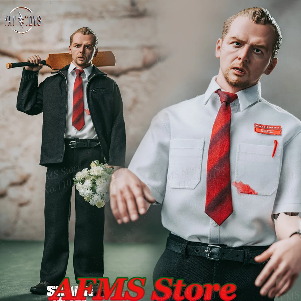 

YANTOYS JR03 масштаб 1/6 Коллекционная Фигурка Шон мертвецов Саймон Пегг ужасная комедия кукла 12 "Мужской солдат экшн-фигурка модель