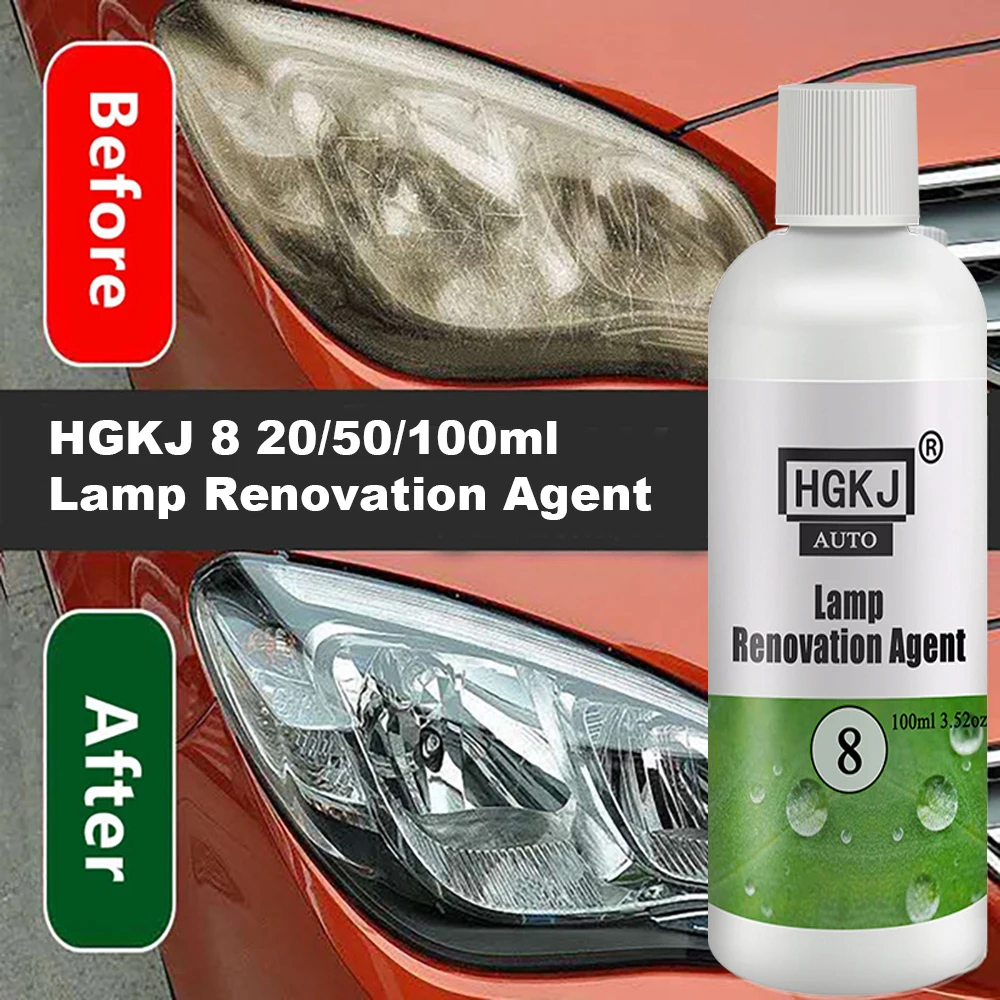 

Headlight Restorer Kit Car Lights Polishing Scratch Repair Renovation Auto Detailing Liquid Polymer Protect Coating HGKJ 8