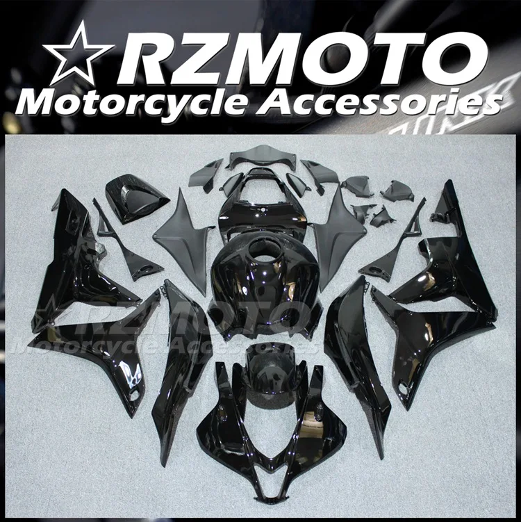 

4Gifts New ABS Plastic Shell Motorcycle Fairings kit Fit For HONDA CBR600RR F5 2007 2008 07 08 Custom Black Glossy