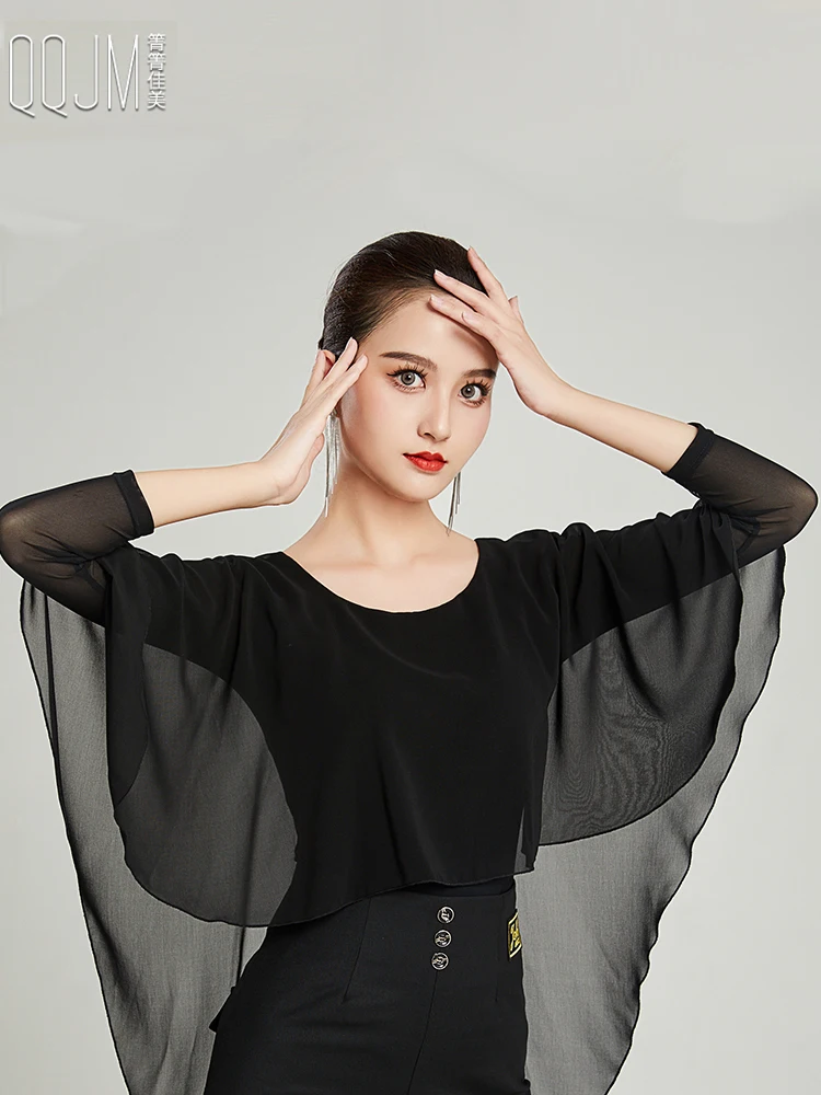 

2023 New Latin Dance Shirts Women/girls/lady New Sexy Salsa/ballroom/tango/cha Cha/rumba/samba/latin Top For Dancing 106
