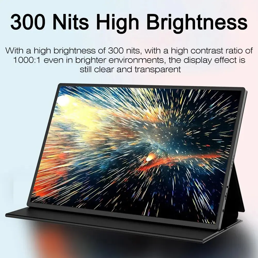 Bimawen ޴  1080  FHD IPS ũ HDR ̹ ÷, 18.5 ġ, 100Hz, W/VESATtravel, PC Xbox PS5   