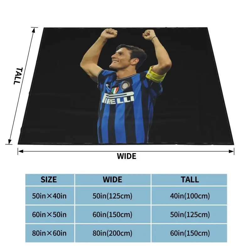 Javier Zanetti Inter Mailand Argentinien Italia ��� �ε巯�� ħ�뺸 Anti-Pilling Cover ��� ���� ���