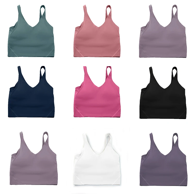 

Women's Sports Yoga Bra U-Back Gathering Shockproof Fitness Running Breathable Quick Drying High Quality Women's Tank Top