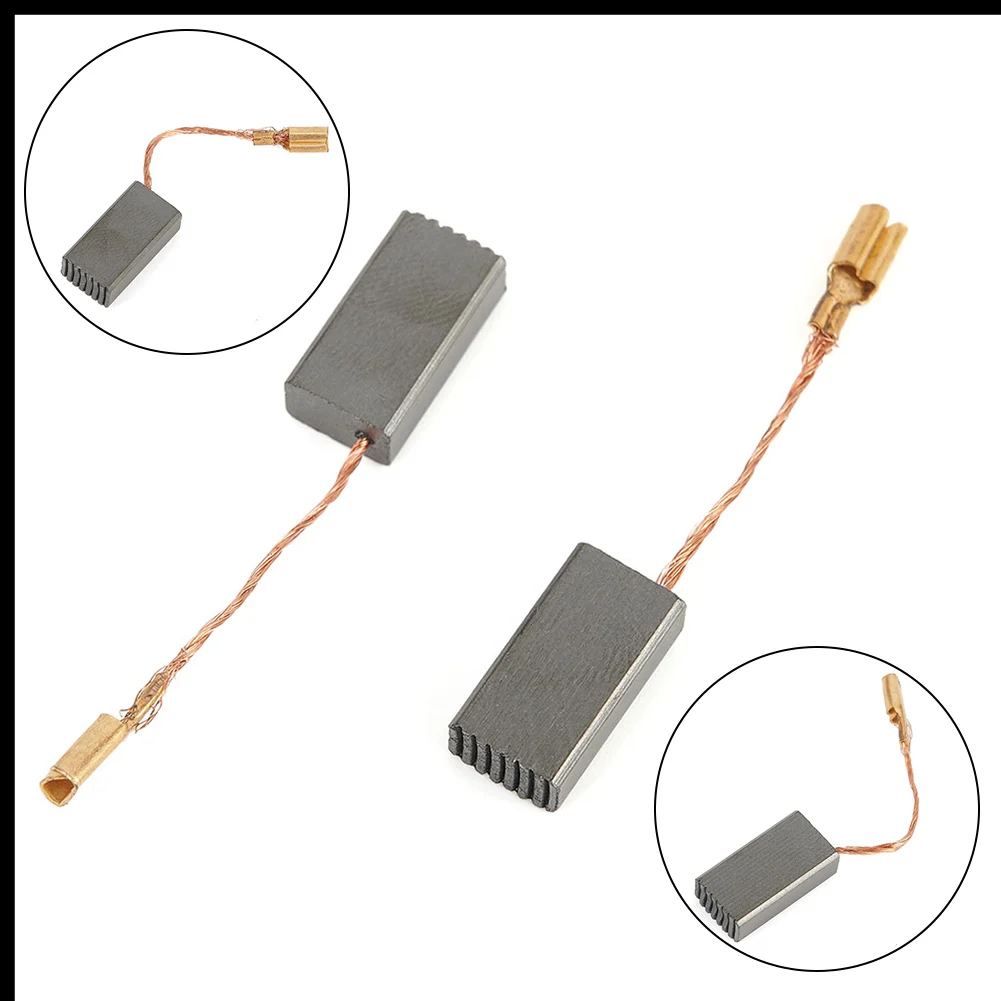 Lot 2 Paires Balais Charbon Auto-Stop 6x10x17mm Pour Bosch GWS 13-125 CIE - Réf. 3601G940R0 - 5