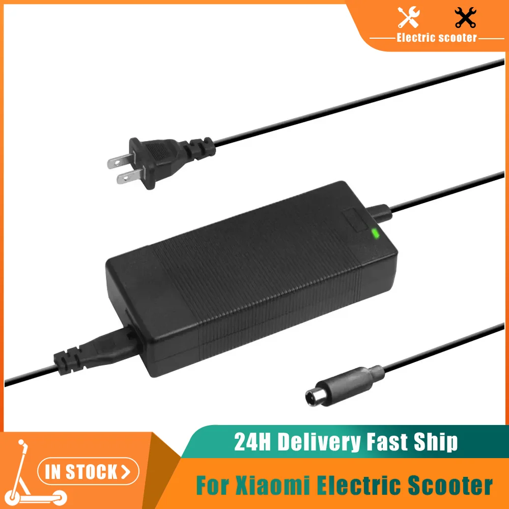 42V 2A Charger for Iconic Brand M365 1S Pro Pro 2 Electric Scooter for Ninebot Max G30 G30D Battery Charger US/EU/UK Plug Part