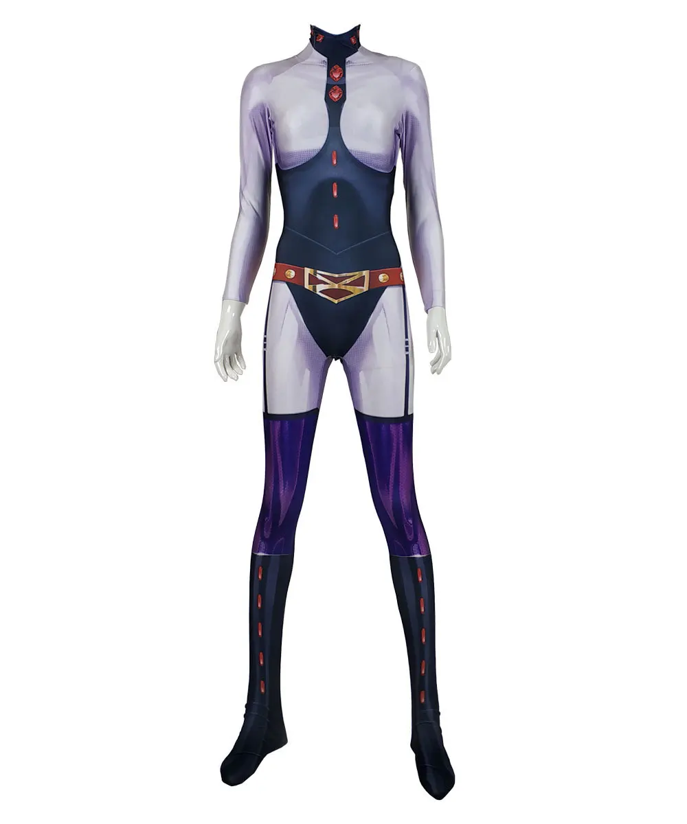 My Hero Academia-Inspired Tsuyu Asui (Froppy) Spandex Jumpsuit Cosplay Costume for Women