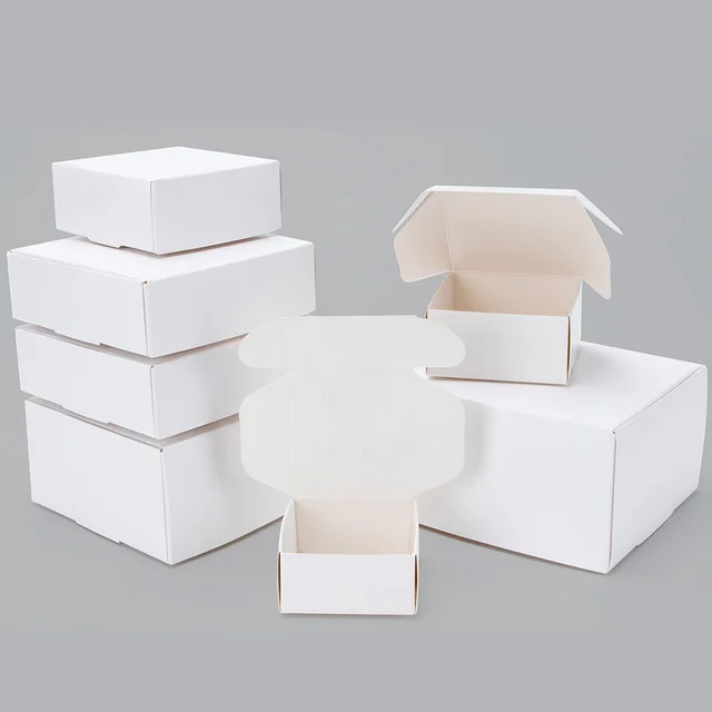 10X10X6 Cm Fehér Csomagoló Papírdoboz Ajándékcsomagoló Karton Doboz Cukorkához Ékszer Sütemény Keksz Esküvői Party Rendezvény Kedvezményes Kellékek - Image 2