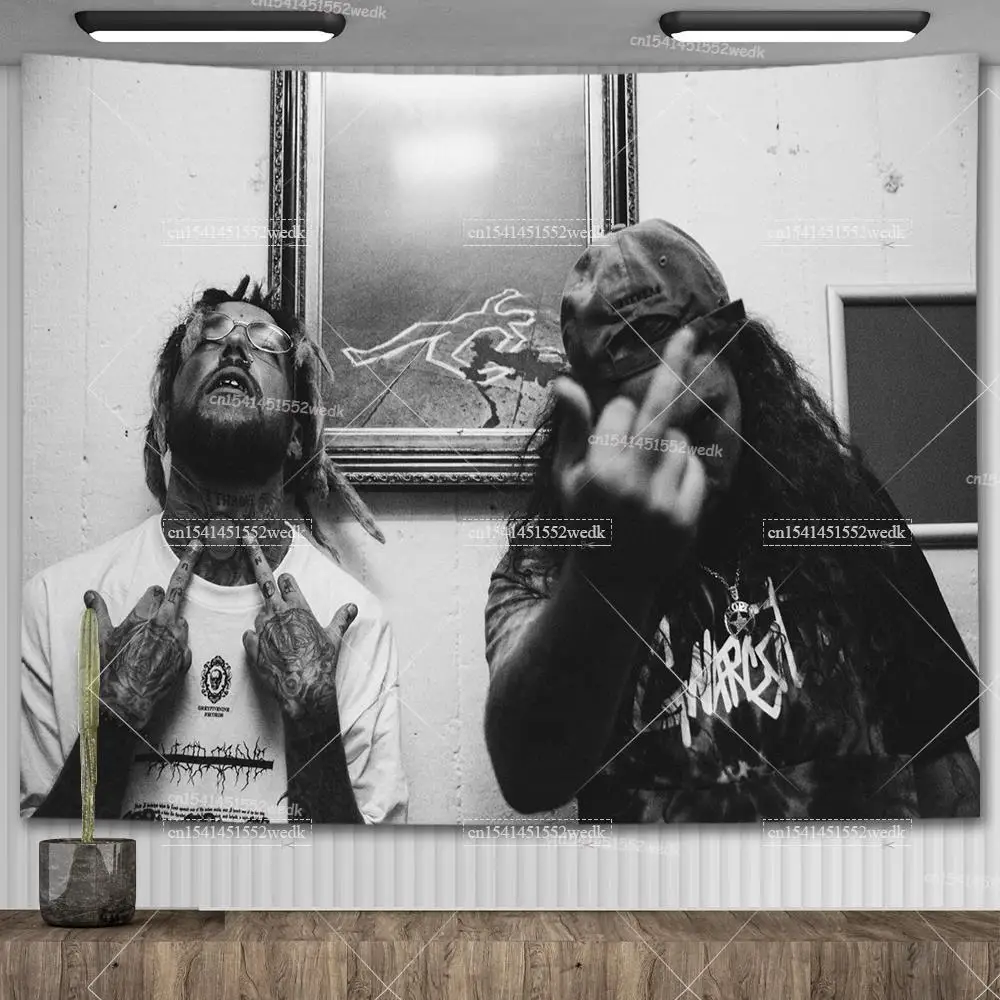 Suicideboys Wall Tapestry Rapper Suicideboys Tapestry Aesthetic Dorm Background Teen Room Decoration for tapestry decor