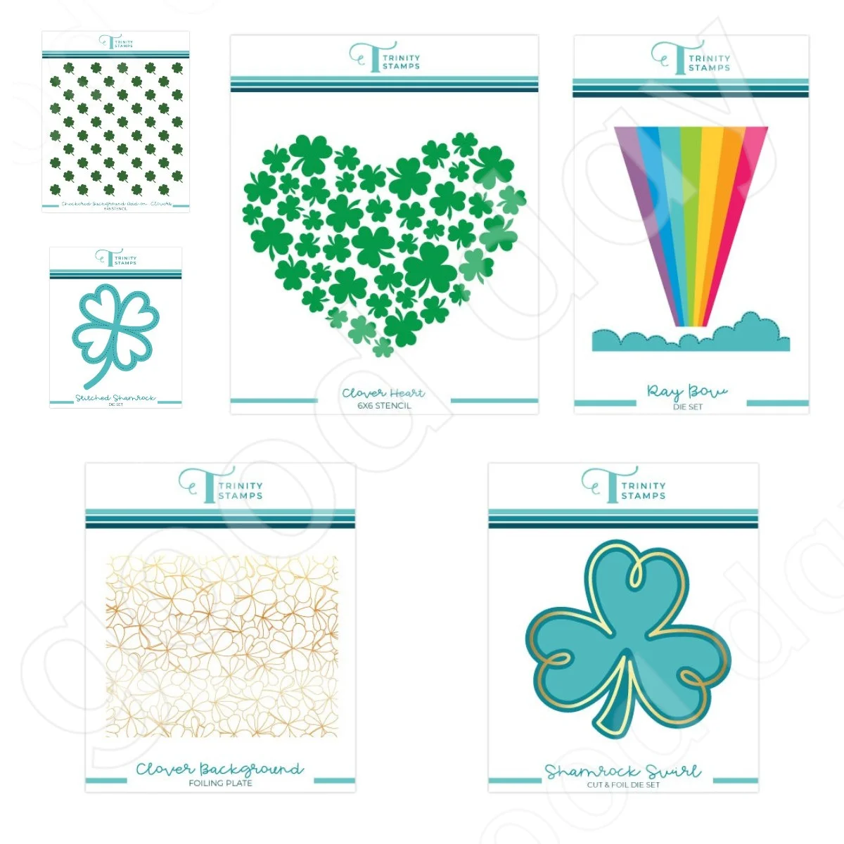 

Love Shamrock Rainbow Cutting Dies Hot Foil Stencil Scrapbook Diary Decoration Embossing Template Diy Card Handmade 2023 New