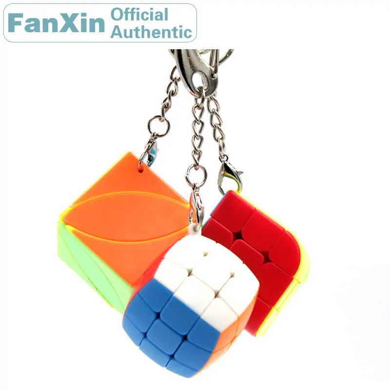 FanXin Key Chain Bread Magic Cube Keychain Mini Professional Speed Puzzle Twisty Brain Teaser Antistress Educational Toys лазерный уровень клизиметр ada cube 3d green professional edition а00545