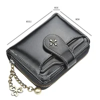 Women Wallets and Purses PU Leather Money Bag Female Short Hasp Purse Small Coin Card Holders Blue Red Clutch New Women Wallet - Image 6