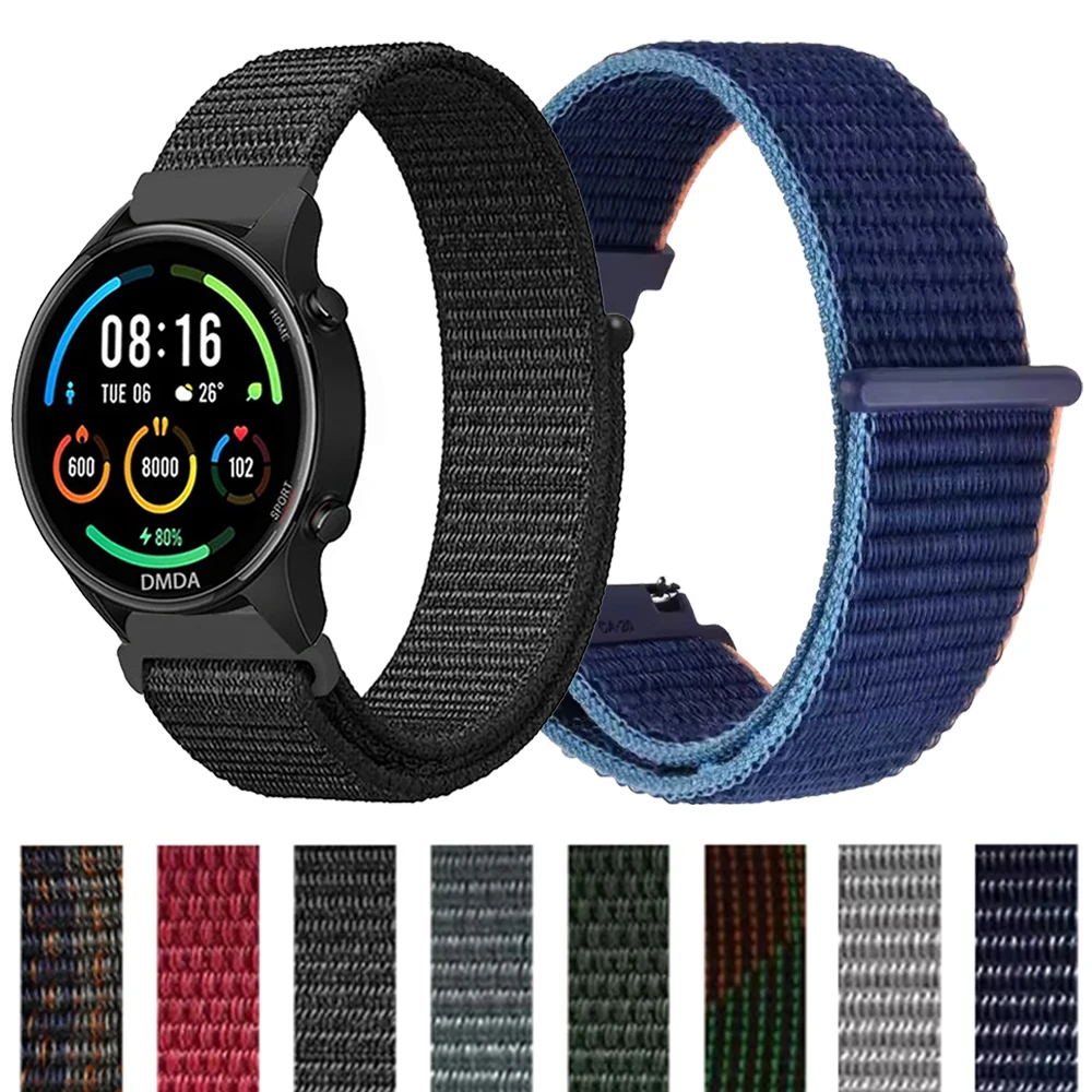 Braided Nylon Sport Watch Strap, 20/22mm