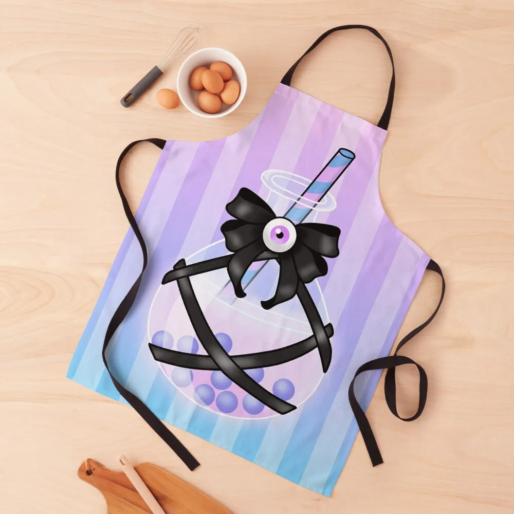

Pastel Goth Boba Apron Kitchen Special Accessories Woman Kitchens Apron