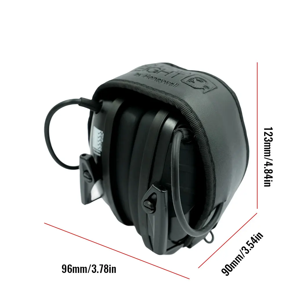 Cuffie da tiro elettroniche Cuffie per protezione dell'udito Protezione per le orecchie Riduzione del rumore Paraorecchie tattico da caccia attivo - immagine 5