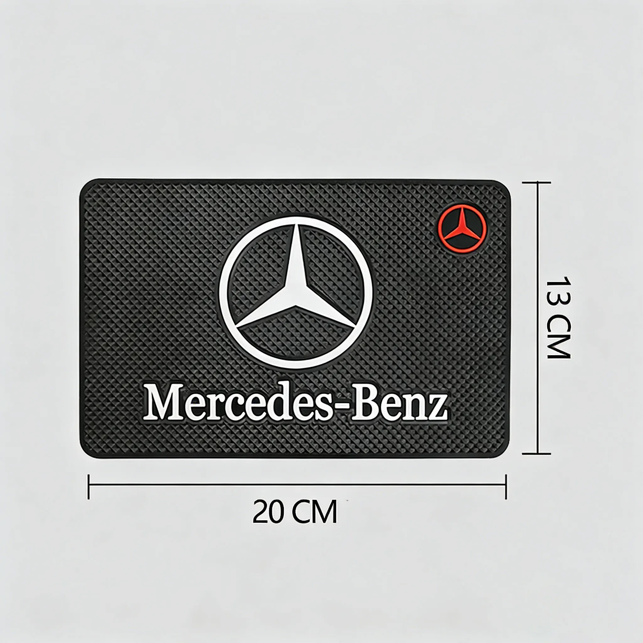 벤츠 AMG 클래스 W206 W220 W211 W212 W201 PVC 대시보드 휴대폰 선글라스 홀더용 미끄럼 방지 패드 검사 스티커