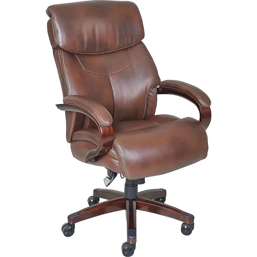 Roast Chestnut Bonded Leather Executive Office Chair Image 2