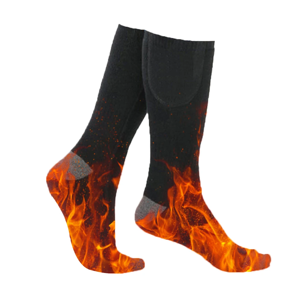 Electric Heated Socks 3 Level Temperature Electric Heating Socks Cold-Proof Warm Winter Socks Washable for Outdoor Skiing Hiking