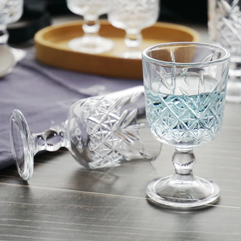 6pcs Crystal Wine Glasses Brandy Snifters Creative Spirits Mini