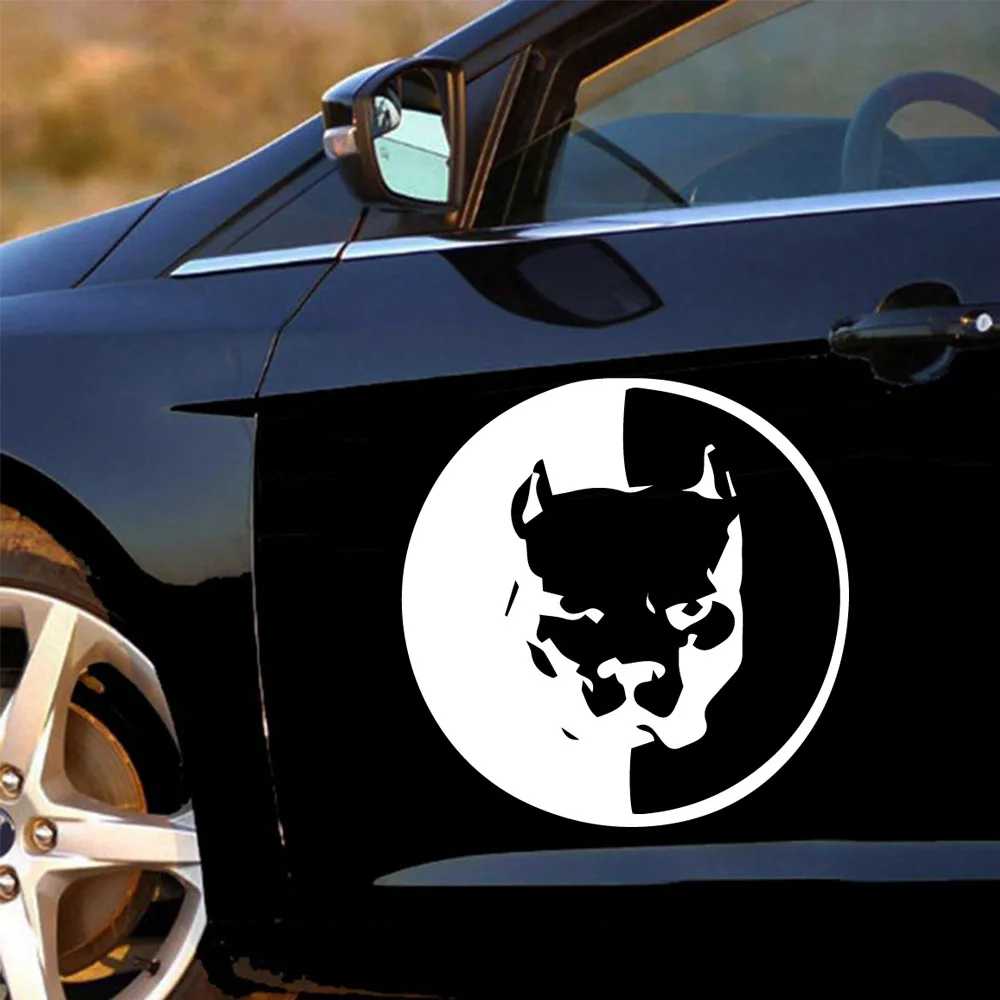 

Cartoon Dog Stickers On The Car Creative Auto Decorative Decals Car Door Handle Vinyl Car Body Decals