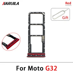 Enhanced SIM Card Holder Tray with Pin - Universal Replacement Adapter Socket (G32 Red)