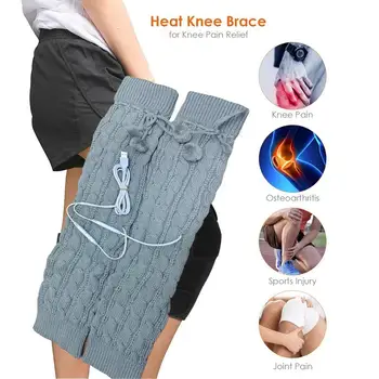 Heated Socks Women 1 Pair Thermal Socks USB Heated Slippers Over The Knee Heated Socks For Hiking Camping Skiing Fishing 3