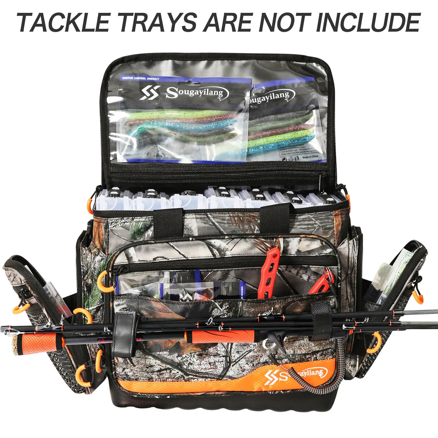 Sougayilang Fishing Tackle Bags Portable Fishing Organizer Shoulder Satchel  Suitable for 3600 3700 Tackle Box Fishing Rod Bag - AliExpress