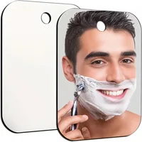 2025 New 1pcs Acrylic Mirror With Wall Suction Shower Mirror For Man Shaving Women Makeup Portable Travel Bathroom Accessories 1