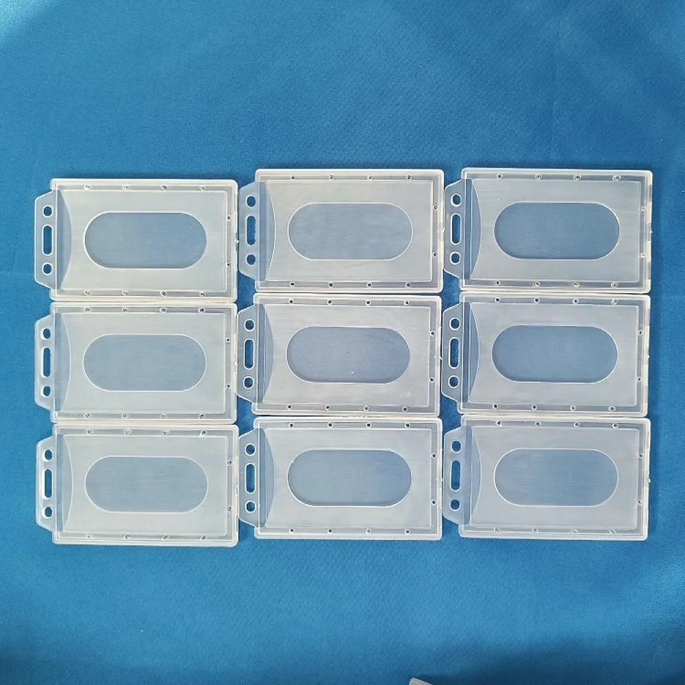 Transparent Rigid Plastic Card Holder  Business Card Holder Case Plastic -  10pcs - Aliexpress