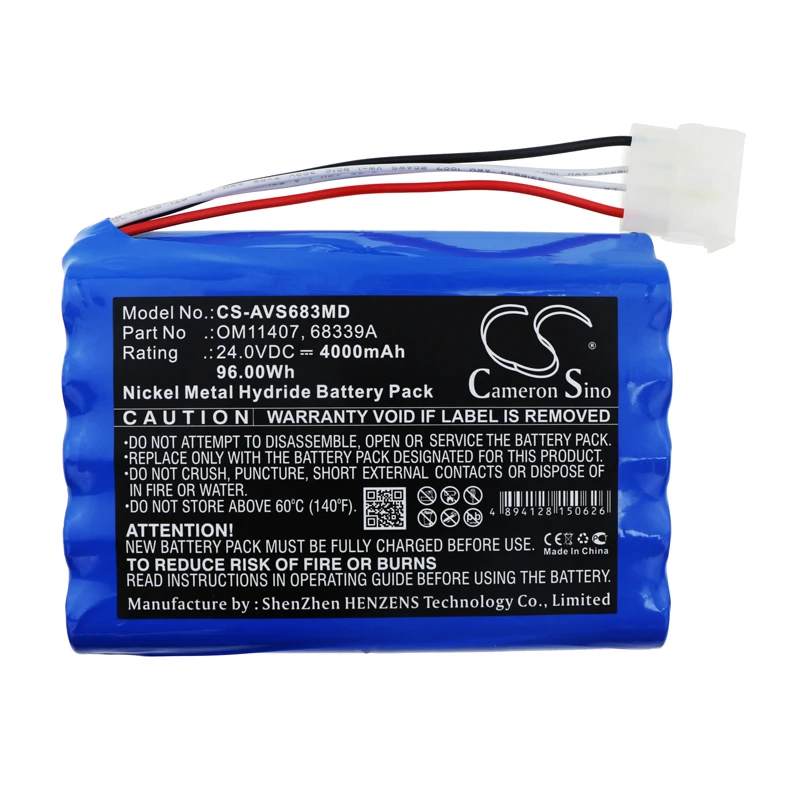 

Cameron Sino 4000mAh Battery For Viasys Healthcare AVEA Ventilator AVEA VENT 68339 6068 68339A 68339K AMED0013 B11407 OM11407
